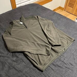 Nike Khaki Quarter-Zip Fleece
